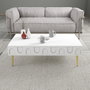 Hanah Home Lyon 33 Mesa de Centro Blanca y Oro